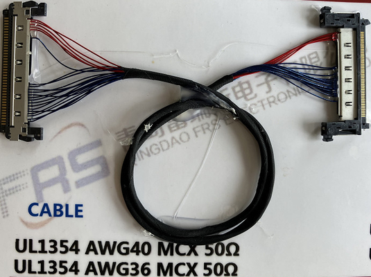 0.8 밀리미터 Awg40 LVDS 30은 커넥터 케이블 180 밀리미터 배선 장비를 고정합니다