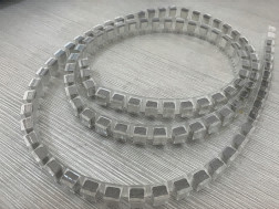 전도성 차폐를 도금처리하는 10x13mm EMI 폼 개스켓