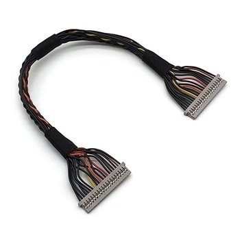 로보틱스 LVDS 배선 장비 0.8 밀리미터 작은 동축 차폐 전기 케이블 조립체
