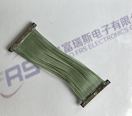 Awg42 50 핀 LVDS 케이블 마이크로 코엑스 0.4 밀리미터 하네스 어셈블리