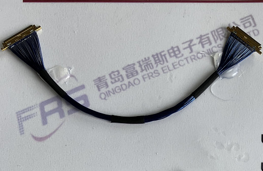 40 awg 극소 코엑스 30 핀 LVDS 연결기 250 밀리미터 케이블 조립