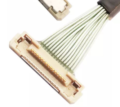 42 awg LVDS 배선 장비 0.4 밀리미터 20.3 밀리미터 케이블 51 핀 EDP