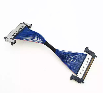 AWG44 0.5 밀리미터 극소 동축 케이블 집회, 170 밀리미터 LVDS 케이블 조립