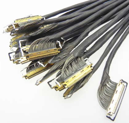 34 awg 미세한 동축 케이블 시스템 20은 380 밀리미터 테플론 PTFE 와이어 조립체를 공동을 만듭니다