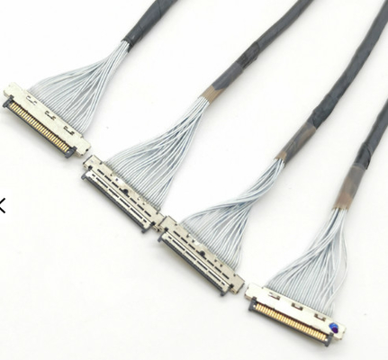 0.4 밀리미터 카메라 극소 코엑스는 Pcb 연결을 위해 330 밀리미터 켈 케이블을 배선합니다