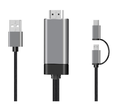 Usb Ｃ 코드에 대한 1 1080p 극소 하드미 케이블 알루미늄 하드미에서 2