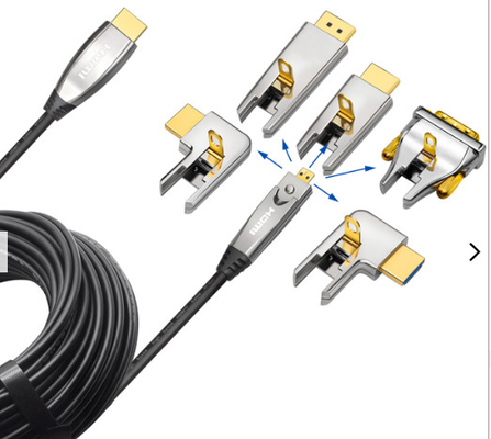 48gps HDMI 케이블 조립 20 내지 100ft 8k 하드미 광섬유