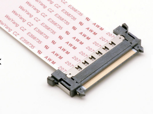 LVDS 400 밀리미터 FPC 플랫 케이블, 41-51 핀 리본 플랫 케이블